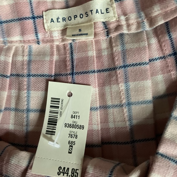 pink plaid skirt - Picture 1 of 2